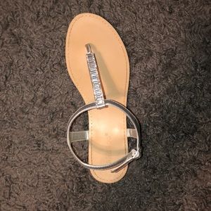 Silver sandals